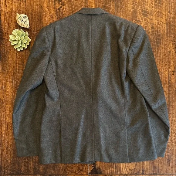 Abugaf TailorsVintage High-Quality Suit Jacket & Vest, Charcoal Gray, 40R
